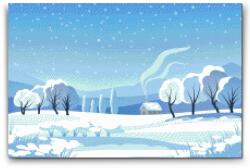  Gyémántszemes kirakó - Téli táj 3 Méret: 40x60cm, Keretezés: Műanyagtáblával, Gyémántok: Kerek