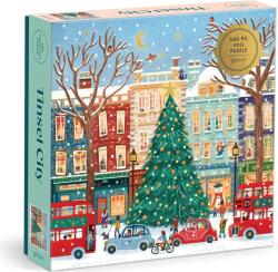 Galison - Puzzle Metal puzzle: Tinsel City - 500 piese