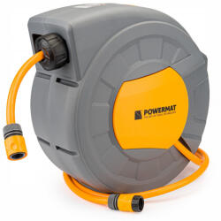 Powermat Tambur cu furtun de gradina 20m 1/2" + accesorii, Powermat PM-ABNW-20T (HCTA02771)