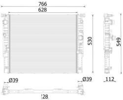 MAHLE Chladič motora MAHLE CR 2630 000P (CR 2630 000P)