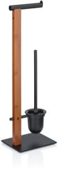 Kela Set toaleta Amir metal/bambus negru/maro 22x18x70 cm