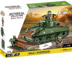 COBI COBI: Set de construcție tanc M4A1 Sherman (3126) (COBI-3126)