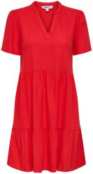 ONLY Női nyári ruha, Only, 15310970, Len/Viszkóz, XS INTL, Piros (0000304783944_XS)