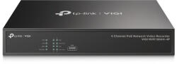 TP-Link NVR rögzítő - NVR1004H-4P (4 csatorna, 4xPoE+ port; H265+, 5MP, HDMI, VGA, 2xUSB, 1x Sata(max10TB), audio) (VIGI NVR1004H-4P)