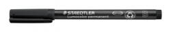 STAEDTLER Alkoholos marker, OHP, 1-2, 5 mm, 'Lumocolor 314 B', fekete (TS3149) (TS3149)