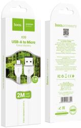 hoco. X20 Micro USB kábel 3.1A 2M Fehér