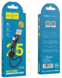hoco. X35 Micro USB kábel 3.1A 0.25M Fekete
