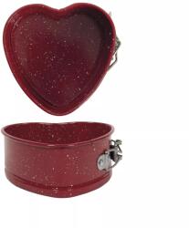 Gastro Szív alakú sütőforma, piros, Magasság: 40 mm, Hossz: 118 mm, Szélesség: 117 mm