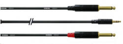 Cordial CFY 6 WPP Y-adapter 3.5mm Jack apa -> 2x 6.3mm Jack mono apa (CFY 6 WPP) - aqua