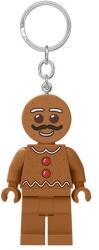 LEGO® Kulcstartó, LED világítással, LEGO Gingerbread Man (LLGLKE182H)