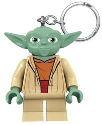 LEGO® Kulcstartó, LED világítással, LEGO Star Wars Yoda (LLGLKE11H) (LGL-KE11H)