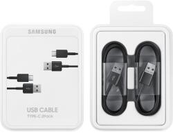 Samsung Adatkábel 2db USB-Type-C, Gyorstöltő, 150 cm Fekete