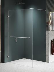 NEW TRENDY Avexa Nickel Brushed perete cabină de duș walk-in 100 cm nichel periat/sticla transparentă EXK-8721 (EXK8721)