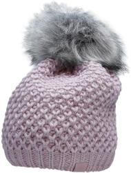 4F Női Kötött Sapka Pomponnal - Világoslila