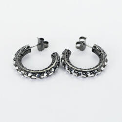  UNGARI Ezüst Karika Fülbevaló - Cirkónia Köves