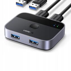 UGREEN Cm757 2 Az 1-Ben USB Hub 2X USB-A 3.0 (Bemenet) / 2X USB-A (Kimenet) - Szürke