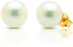  Aranyozott Gyöngy Fülbevaló - 6mm - Klasszikus Stílus