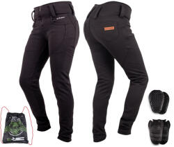  Női motoros leggings W-TEC Wombutta L, meghosszabbított hossz fekete