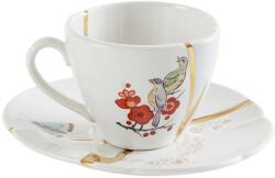 Seletti Kávéscsésze csészealjjal KINTSUGI 2 fehér, Seletti (SLT09642)