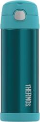 Thermos FUNtainer Термо бутилка със сламка, 470 мл, тюркоаз (120025)