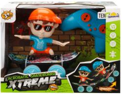 Sunman Figurina pe skateboard cu telecomanda, Xtreme Acrobatic Skateboard Figurina