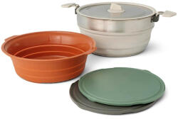 Sea to Summit Detour Essentials Camp Kitchen Kit 4 Piece Culoare: argintiu/verde (ACK026031-122106)