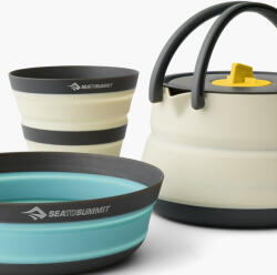 Sea to Summit Frontier UL Collapsible Kettle Cook Set 1P 3 Piece Culoare: bej/alb (ACK025031-122102)