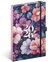 Realsystem Határidõnapló REALSYSTEM 130x210 mm 2 hét oldalpáronként sárga lapos Bouquet 2026 (5414-BO) - tonerpiac