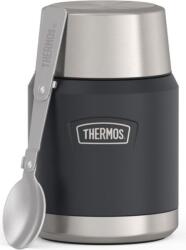 Thermos Termos pentru mâncare cu lingură pliabilă Icon, 470 ml, gri închis, 2 piese (173080)