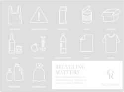 ReCollector Autocolante ReCollector Recycling Matters, albe (STICKERS02) Cos de gunoi