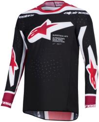 Alpinestars Tricou motocross Alpinestars Supertech Pro AFD Vista negru-roșu-alb (AIM170-0321)