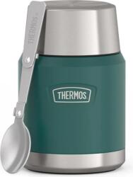 Thermos Termos pentru mâncare cu lingură pliabilă Icon, 470 ml, verde, 2 piese (173083)