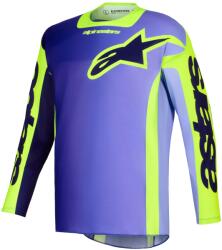 Alpinestars Tricou motocross Alpinestars Racer Portl violet-galben fluo (AIM170-0316)