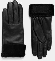 BOSS bőr kesztyű - fekete S