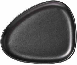 LIND DNA CURBA Farfurie pentru micul dejun 22 cm, negru, gresie, LIND DNA (LIND990163)