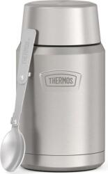 Thermos Termos pentru mâncare Icon, cu lingură pliabilă, 710 ml, argintiu, 2 piese (173092)