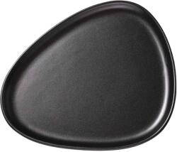 LIND DNA CURBA Farfurie pentru cină 30 cm, negru, gresie, LIND DNA (LIND990162)