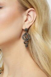 KILLSTAR Обици KILLSTAR - Deadly Coil - Gunmetal - KSRA012981