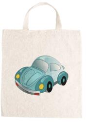  Óvodai jellel vászontáska 27x31x0, 3cm méretben autó kék jel