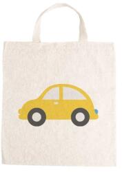  Óvodai jellel vászontáska 27x31x0, 3cm méretben autó sárga jel