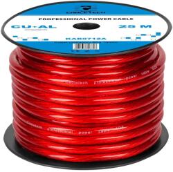 Cabletech KAB0712A Autóhifi tápkábel, réz-alumínium, piros, 4GA 10mm, 25m/tekercs (KAB0712A)