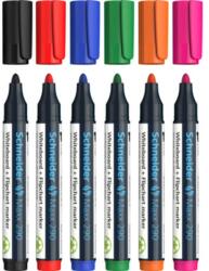 Schneider Marker SCHNEIDER Maxx 290, pentru tabla de scris+flipchart, varf rotund 2-3mm, 6 culori/set (S-129096) - ihtis