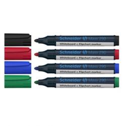 Schneider Marker SCHNEIDER Maxx 290, pentru tabla de scris+flipchart, varf rotund 2-3mm (S-1290)