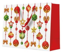 Paw Decor Karácsonyfadíszes fekvő ajándéktasak - 33, 5x13x26, 5 cm (VR-AGB2017306)