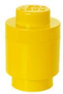 LEGO® Tárolódoboz, henger, LEGO, sárga (40301732) - fodicoaruhaz