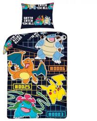  Pokemon ágyneműhuzat szett - Gotta Catch fekete (POK-1025BL)