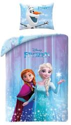  Jégvarázs ágyneműhuzat szett 140×200 cm - Anna és Elsa (FR-3564_BL)