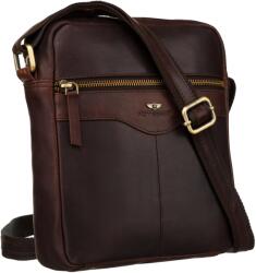  Peterson Férfi Bőr Oldaltáska Ptn 711E-Opu-6842 Sötét Barna (71157702)