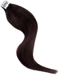 HairExtensionShop TAPE IN Ragasztócsíkos Póthaj Standard Középbarna Színben 50cm (Szín #6) (RT506)