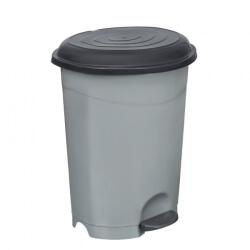 PLANET Pedálos szemetes kuka, műanyag, ECO antracit, kivehető kosárral, 22L